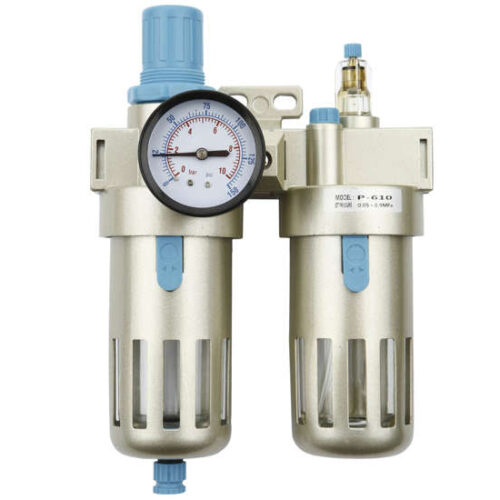 Regulátor tlaku vzduchu s odlučovačem a přimazávačem P-610 3/8″
