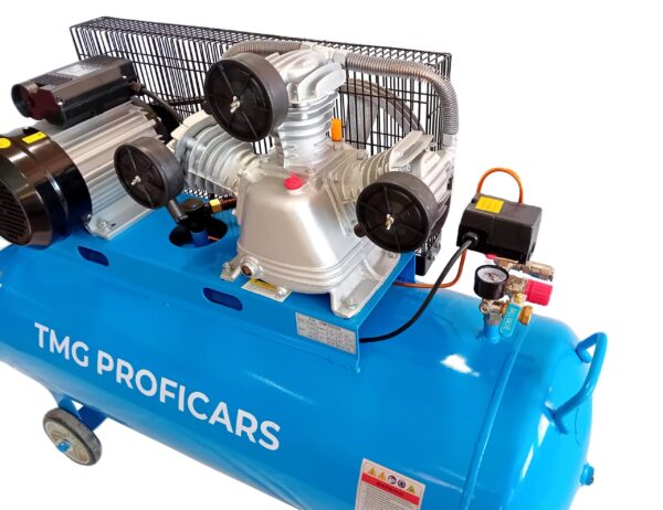 Vzduchový třípístový kompresor 200L, 500 l/min, 10 Bar - Image 3