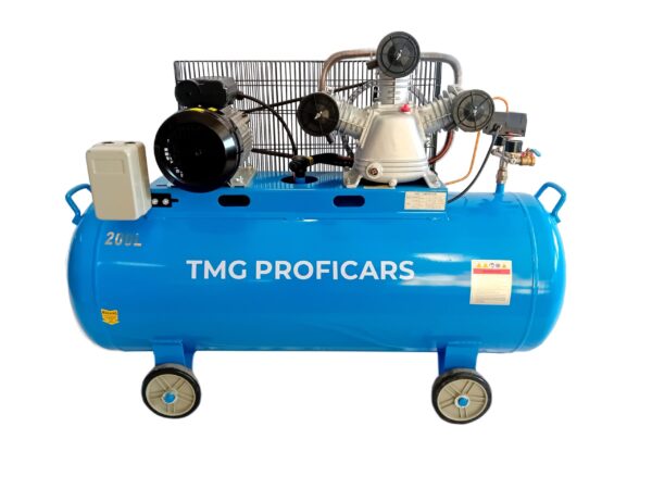Vzduchový třípístový kompresor 200L, 500 l/min, 10 Bar