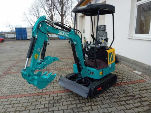 Minibagr YCW-1.5T, 9kW Kubota - Image 4
