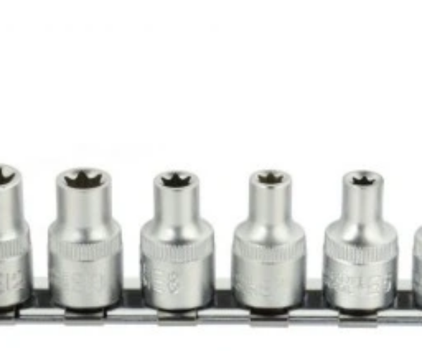 Nástrčné hlavice torx E4-14, 3/8″, 8ks