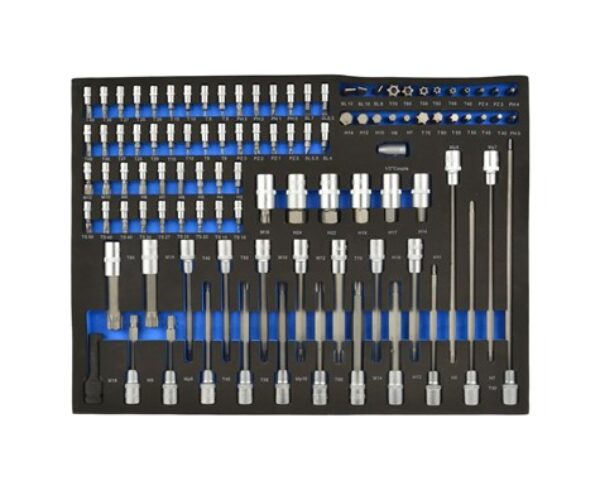 Sada nástrčných klíčů a bitů Torx 102 dílů