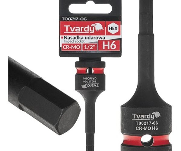 Šestihranný rázový nástrčný klíč 1/2″ H6 CR-MO