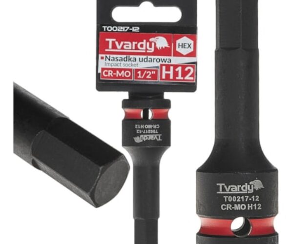 Šestihranný rázový nástrčný klíč HEX 1/2″ H12 CR-MO