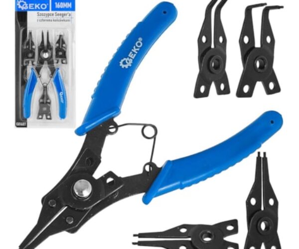 Kleště Seeger se čtyřmi vyměnitelnými hroty 160 mm